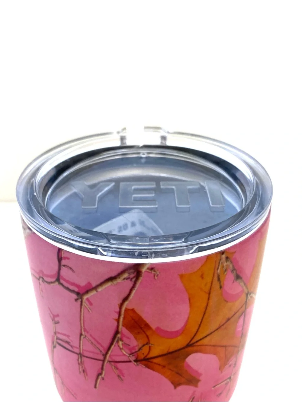 Yeti Realtree Inspired Pink Camo Design 30oz Stainless Steel Tumbler Like New